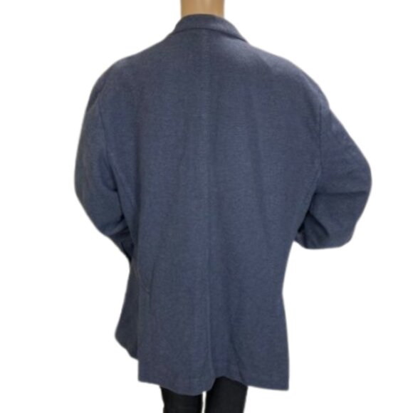 Michael Kors Womens Blue Blazer with Subtle Pinstripes - Picture 6 of 7